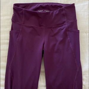 Purple workout leggings